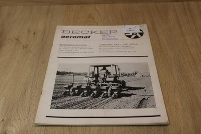 Becker Aeromat Bedienungsanleitung   xb12077