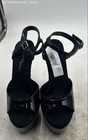 Highest Heel Collection Womens Black Faux Leather Cone Platform Heels Size 8 — photo 4