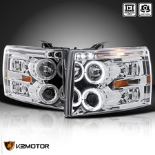 Fits 2007-2013 Chevy Silverado 1500 2500hd 3500hd Led Halo Projector Headlights Fits 2007-2013 Chevy Silverado 1500 2500hd 3500hd Led Halo Projector Headlights