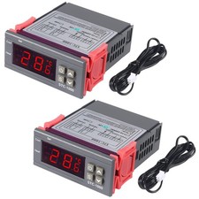 2pcs STC-1000 Digital Temperature Controller DC 12V 10A Digital LED Temperatu...