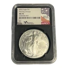 2022 NGC MS70 MERCANTI SIGNED SILVER EAGLE  1oz SILVER First Day Of Issue 7B