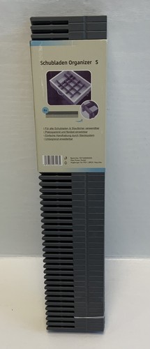 Schubladenteiler Fachteiler Organizer Gr. S Grau verstellbar 8 Elemente