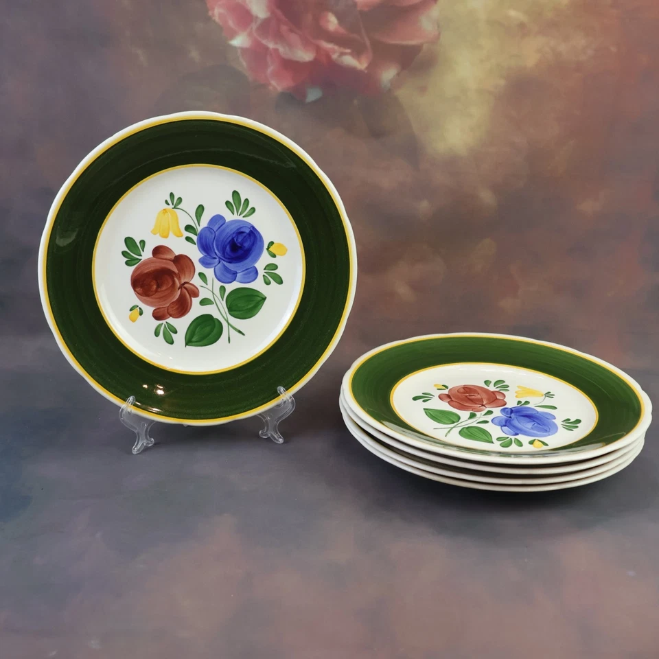 Vintage Villeroy & Boch , Porzellanteller  5 Set, Bauerblume, Handmalerei