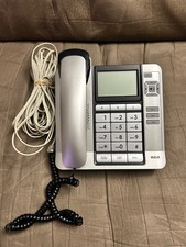 RCA 1113-1BSGA Corded Desktop Phone with Caller ID Silver 