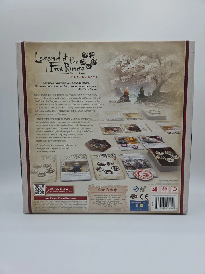 Legend of the Five Rings LCG Core Set Juego de Cartas Fantasía Magic Warfare Militar Foto 2 de 4