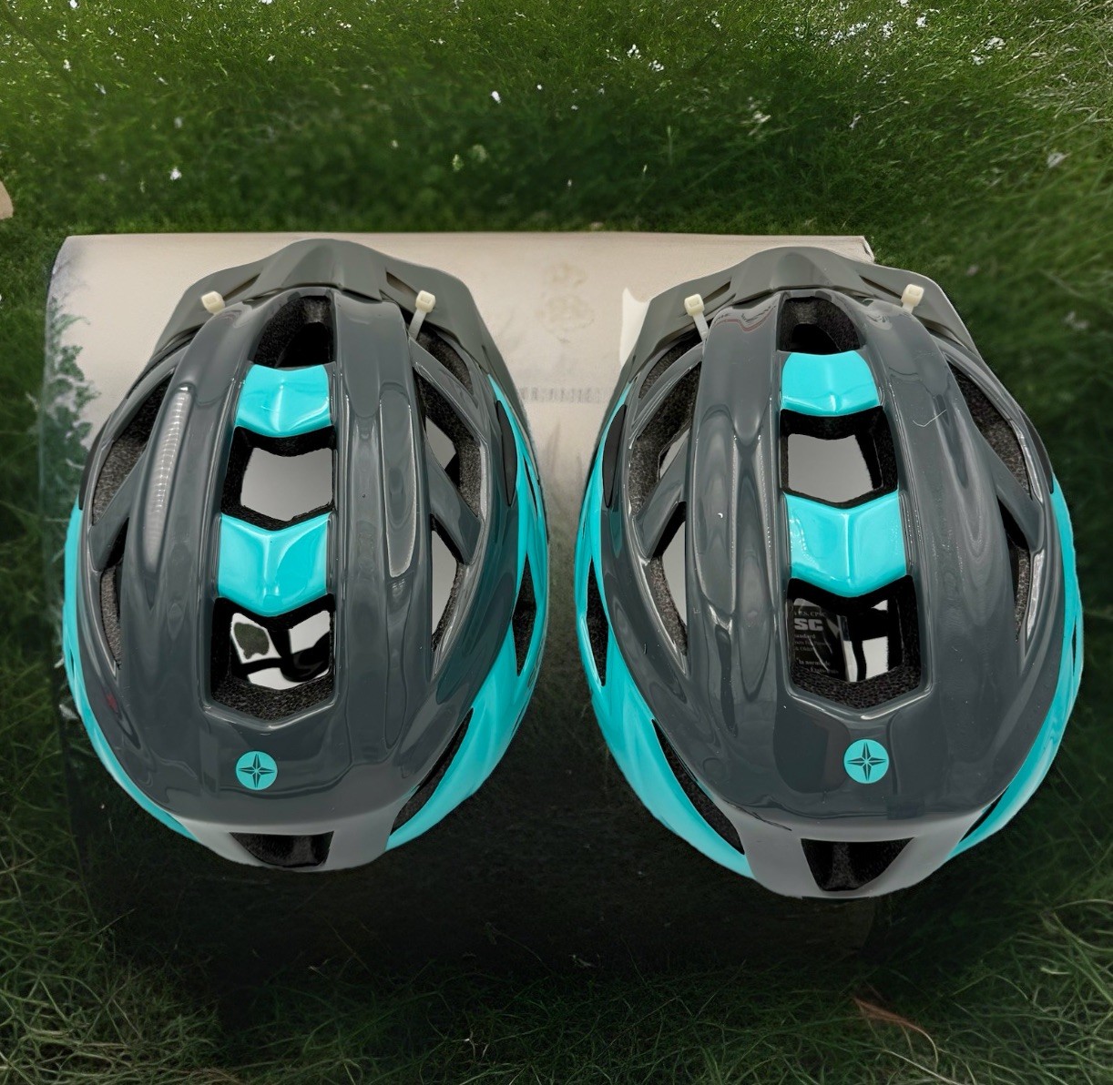 2 Schwinn Dash Adult Bike Helmet Teal Grey Lightweight Hardshell Cycling Helmet