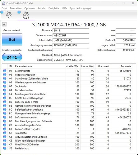 Seagate Laptop SSHD 1TB, 2.5", 64MB+8GB SSD, SATA 6Gb/s, (ST1000LM014-1EJ164)
