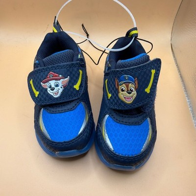 Nickelodeon Paw Patrol Chase and Marshall Toddler Boys Light-Up Sneakers Size 5