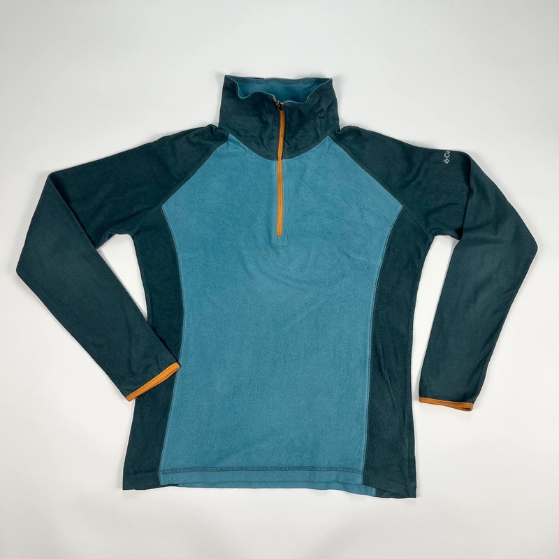 Columbia Fleece 1/4 Zip Sweatshirt Jumper Women’s Medium Green Thermal