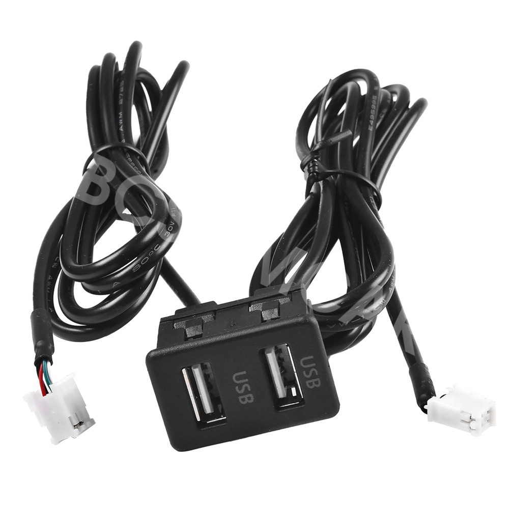 145CM USB Port Panel Interface Extension Cable Adapter For Car Dash Flush Mount