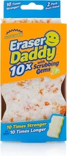 Scrub Daddy Eraser Sponge Eraser Daddy 10x Stronger Durable Melamine Eraser 2 PK