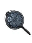 Vintage Griswold No 18 Heart Star Cast Iron Waffle Iron w/ No 8 Base Ring