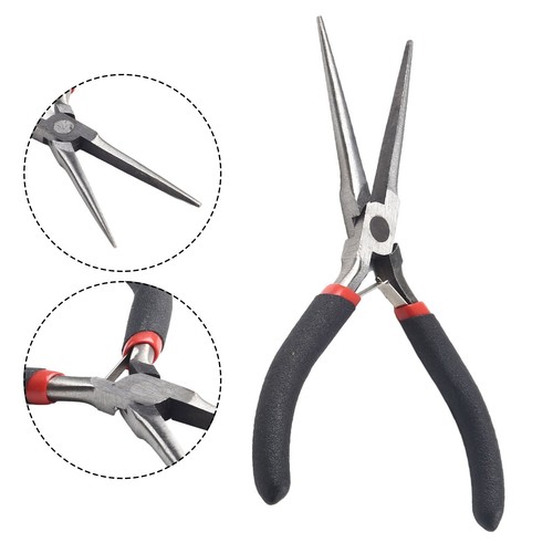 1* Long Multipurpose Plier Extra Straight Needle Nose Plier 150mm Mechanic Tool