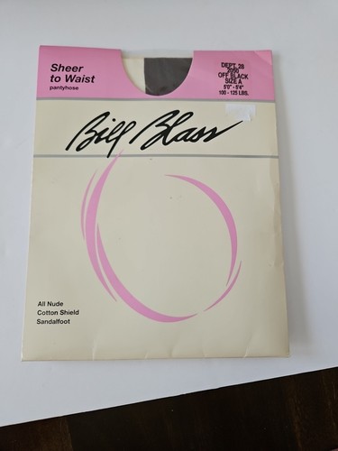 Pantimedias Bill Blass sábana a cintura negras talla A medias de nailon nuevas - Imagen 1 de 5