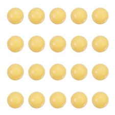 20 Pcs Quartz Pearl Balls, 12mm Round Glass Crystal Loose Beads, Yellow