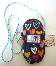 Brighton Color of Love Multi-Color Sunglasses Eyeglass Case Crossbody Side Pouch