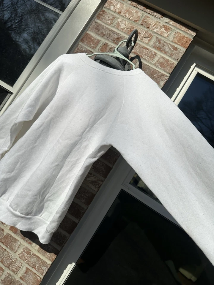 SUÉTER PORSCHE 911 BLANCO VINTAGE - AÑOS 80 - L - GRANDE HECHO EN EE. UU. Foto 4 de 4