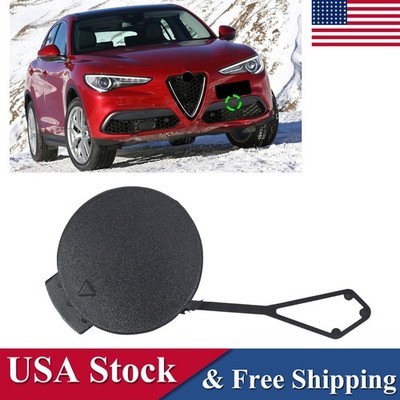 For Alfa Romeo Stelvio 2015-2021 Left Front Bumper Towing Hook Eye Cover Cap Lid