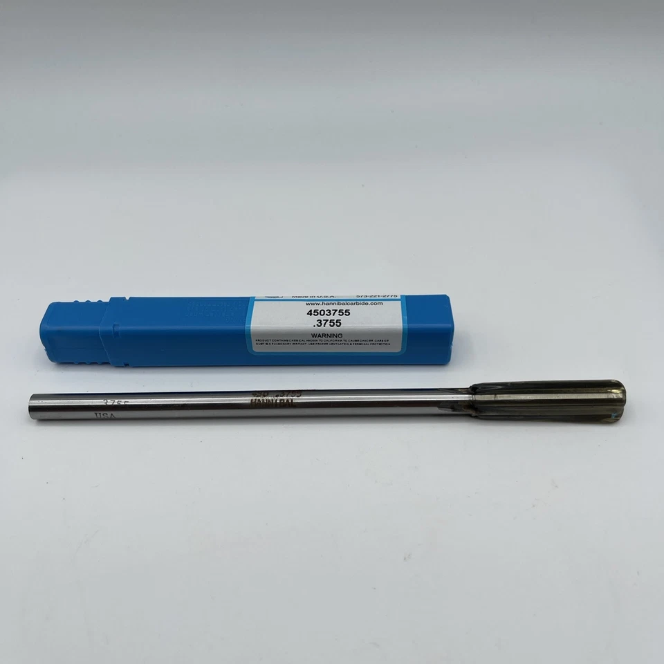 Herramienta de carburo Hannibal .3755" 4503755 escariador de mandril con punta de carburo 35% de descuento OEM Foto 2 de 4