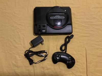 Sega Genesis Model 1 Controller and Cables Bundle - Three Red Button Controller
