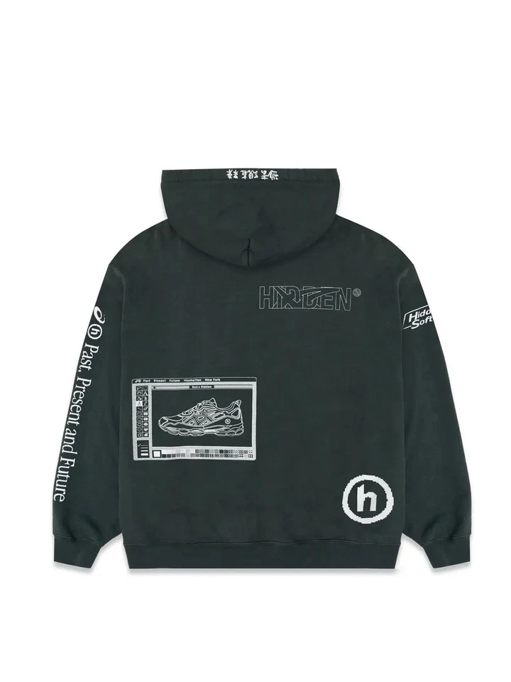Sudadera con Capucha Hidden Ny X Asics Secret Release Ny Pop Up Exclusiva 100% Auténtica Grande Foto 2 de 4