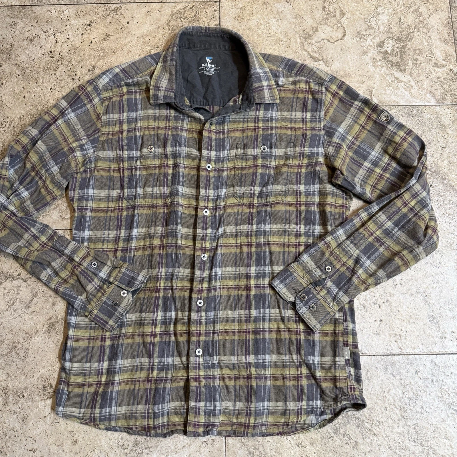 Kuhl Shirt Mens Large Brown Plaid Flannel Outdoor Hiking
Opens in a new window or tab
