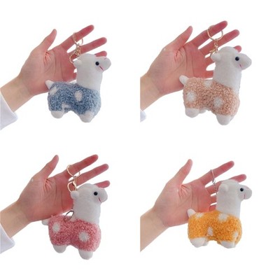Fun and Vibrant Stuffed Toy Keychain Animal Horse Keyring Great for Backpacks