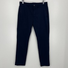 Calvin Klein Chino Pants Men's Size 30 Navy Blue Slim Fit Solid Flat Front