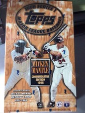 Topps 1996 Baseball Series 1 Sealed Wax Box Mantle Commemorative Edition