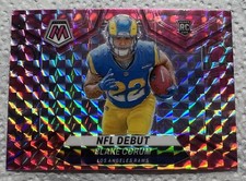 2024 Panini Mosaic NFL Debut Pink Camo Mosaic Prizm #278 Blake Corum RC Rams