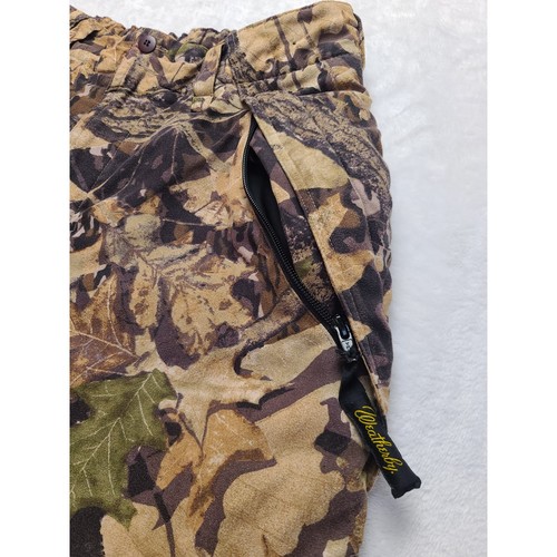 Weatherby Mossy Oak Camo Hunting Pants Men's Medium 30x27 Waterproof Breathable - Picture 11 of 14