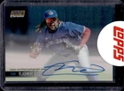 2021 Stadium Club Chrome Vladimir Guerrero Jr. Auto Gold Refractor #42/50