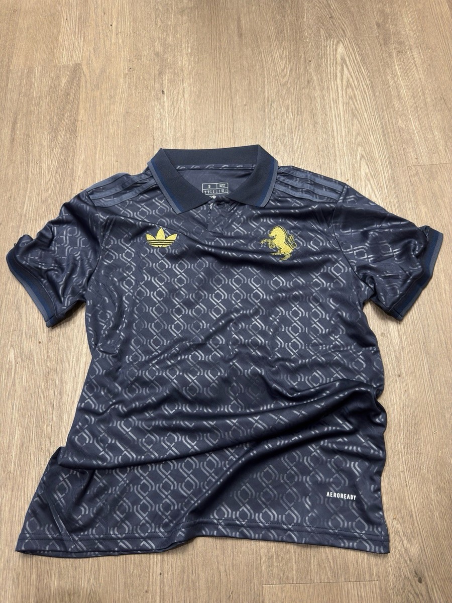 adidas Juventus Yildiz #10 Short Sleeve Soccer Jersey Navy Size S