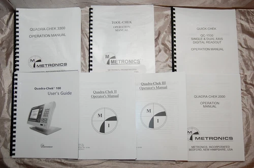 New Printed & Bound Metronics Quadra-Chek QC-2000, QC-3000 & other Manuals.