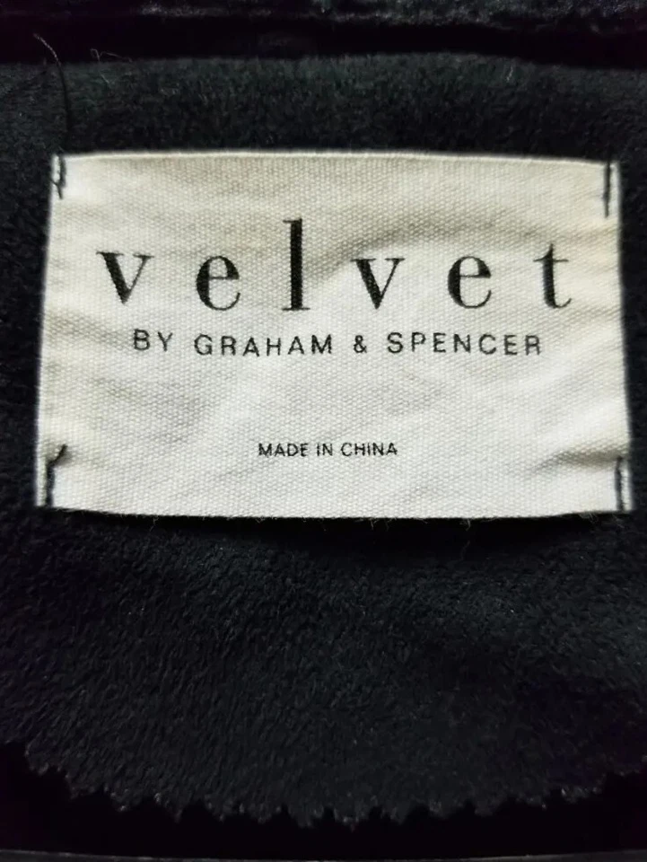 Velvet by Graham & Spencer Chaqueta forrada de sherpa de gamuza sintética negra talla pequeña  Foto 4 de 4