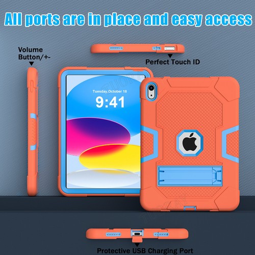 Shockproof Silicone Case Cover For iPad 6/7/8/9/10/11th Air 11" 13" Pro 11 12.9 - Picture 19 of 90
