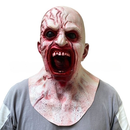 Halloween Horror Creepy Scary Skull Demon Latex Mask Costume Cosplay Party Props - Picture 133 of 156