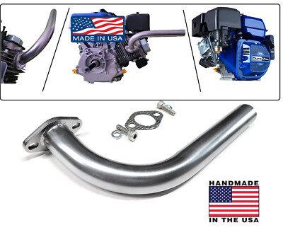 Exhaust Header pipe for DuroMax XP16HPE or DuroMax XP18HPE.