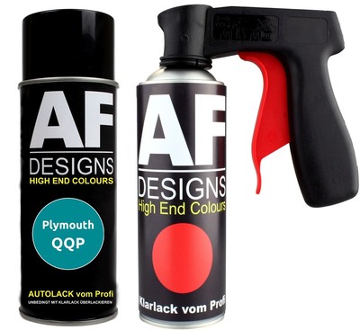 Spraydose für Plymouth QQP Bright Jade Satin Glow Metallic Klarlack Handgriff