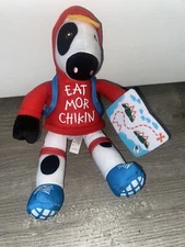 Chik-Fil-A Cow 9" Plush Summer Traveller Hiker Red Hoodie "Eat Mor Chikin" 2023