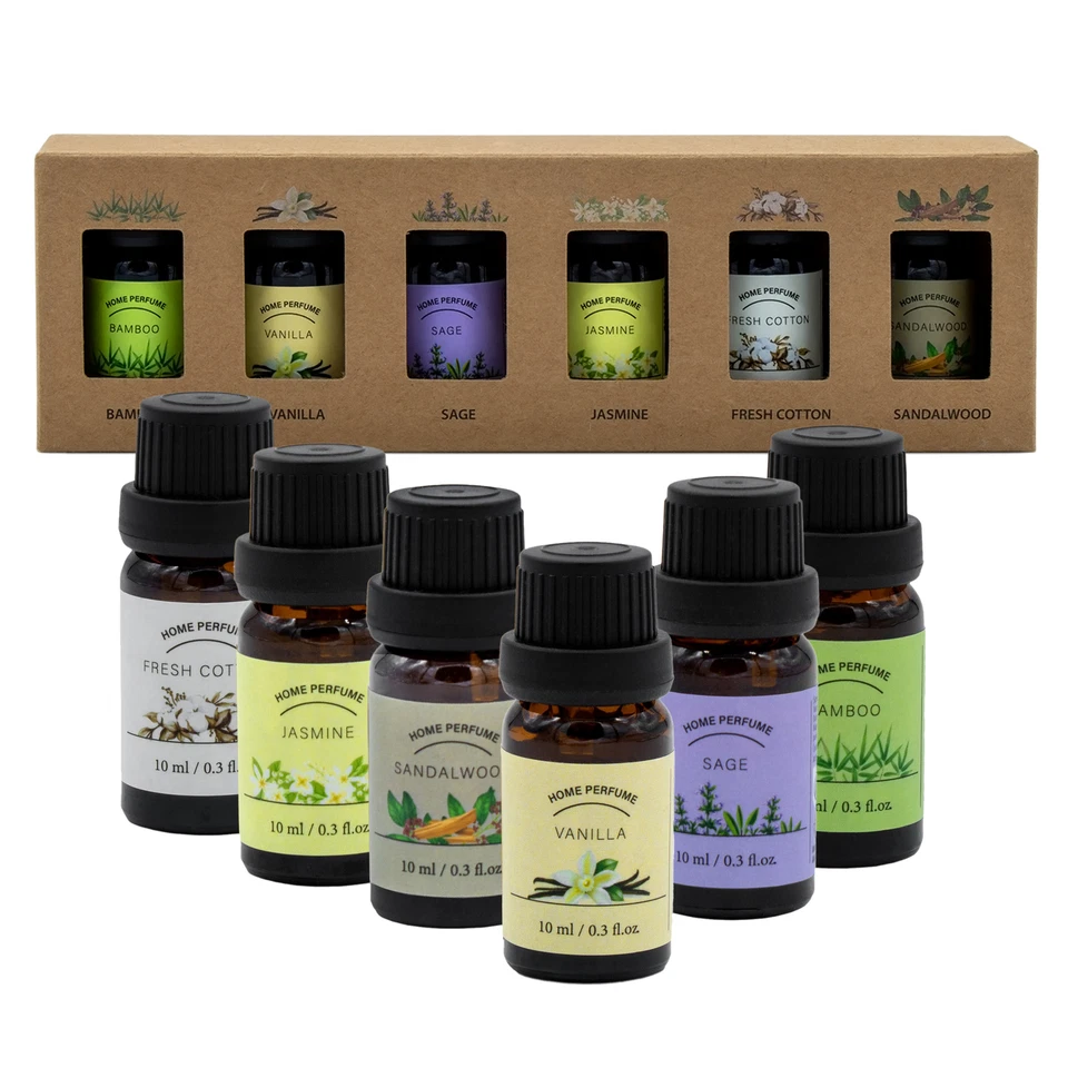 SPETEBO Raum Duft Diffuser Öl 10 ml - 12er Set - Aroma Therapie Luft Erfrischer Parfüm