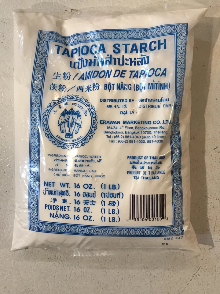 ERAWAN Tapioca Starch 1 LB x 24 Bags 西米粉 Free US Shipping