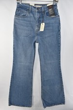 New Levi's Premium 70s High Rise Flare Stretch Blue Jeans Womens Size 27x32