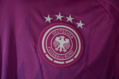 EURO 2024 adidas Deutschland Trikot Germany Away Pink Shirt SIZE L men's - Picture 9 of 17