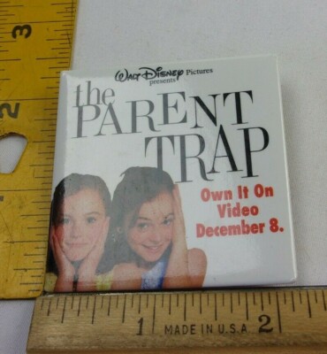 The Parent Trap Disney pin back button promotional Disney Store video