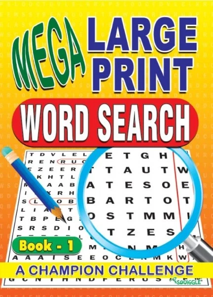 Word Search Mega Large Print Word Search Puzzle Books Adult or Kids - Image 3 of 4