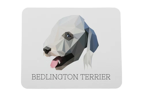 Bedlington Terriër geometrische onderlegger Art-Dog