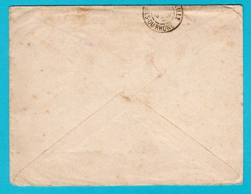 FRENCH MOROCCO cover from occupation troops 1912 Casablanca to Marseille, France - Picture 2 of 2