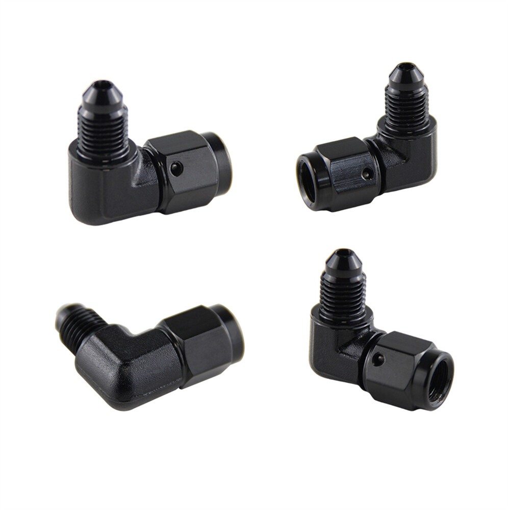 2PCS Male -3 AN To -3 AN Female 90 Degree Swivel Coupler Union Adapter Fitting B