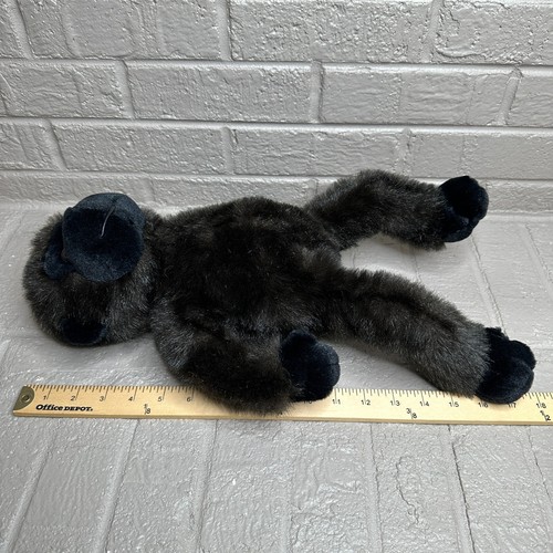 Passport Plush Toy Gorilla Monkey Black Fur Realistic Stuffed Animal Toy 16" - Picture 5 of 5
